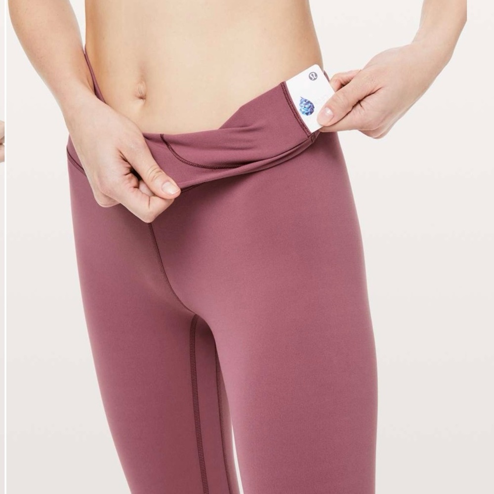 Lululemon Align Pant II 25" Misty Merlot High-Rise 4 Tights Yoga Pink Nulu 2019 - Picture 5 of 12